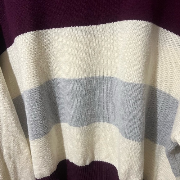 ***Donated***Lucky Brand Tri-color boat collar sweater size XXL - Picture 2 of 6